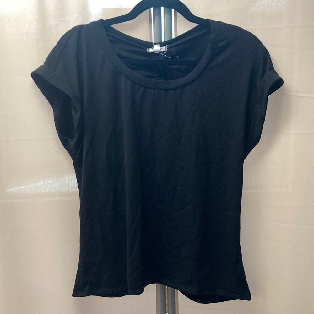 Black ruched back blouse